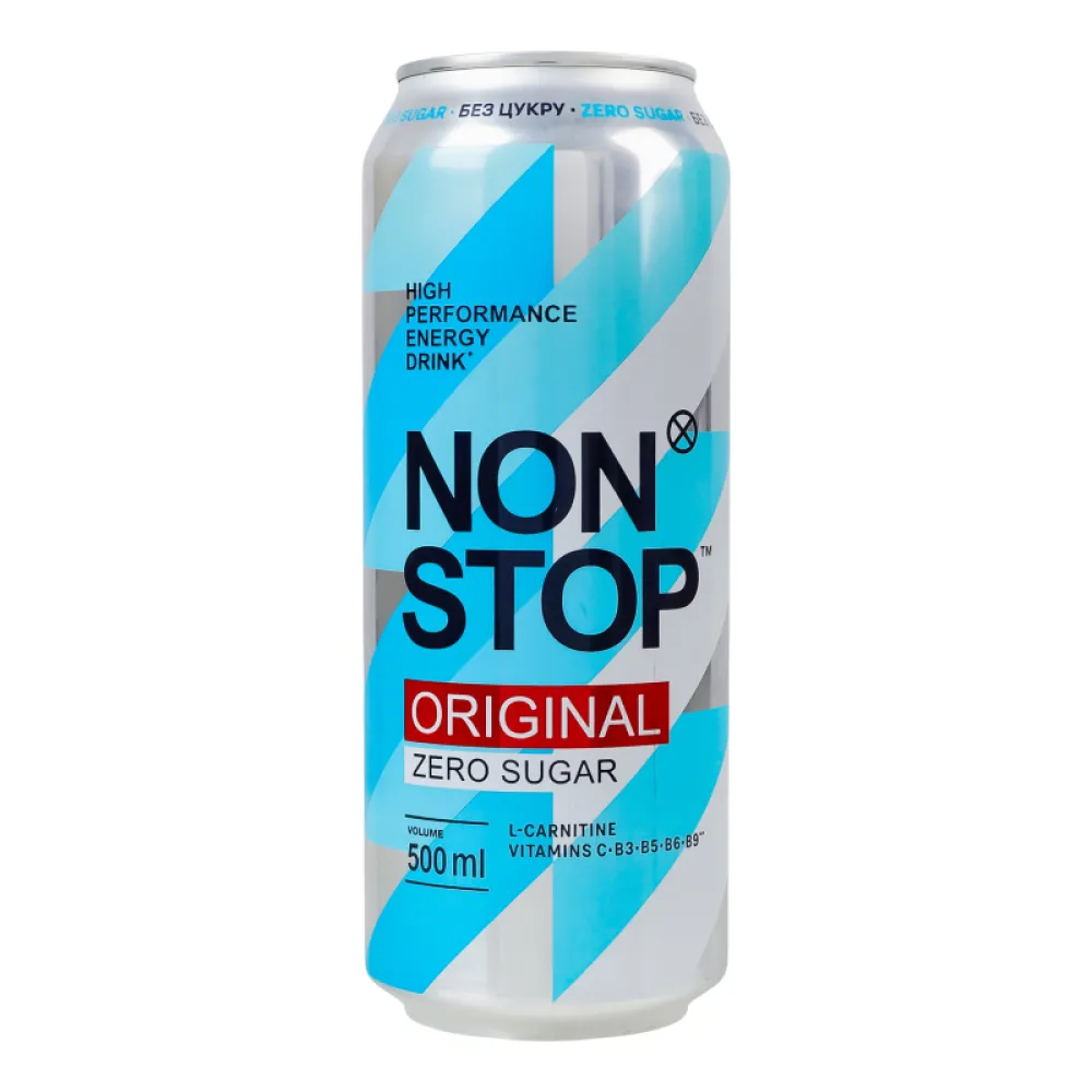 Енергетичний напій Non Stop Original б/ц 0,5л  арт. 09792 