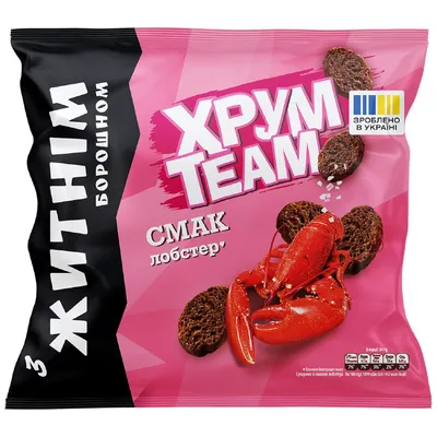 Сухарики Хрум Team Багет Лобстер 90гр  арт. 09101