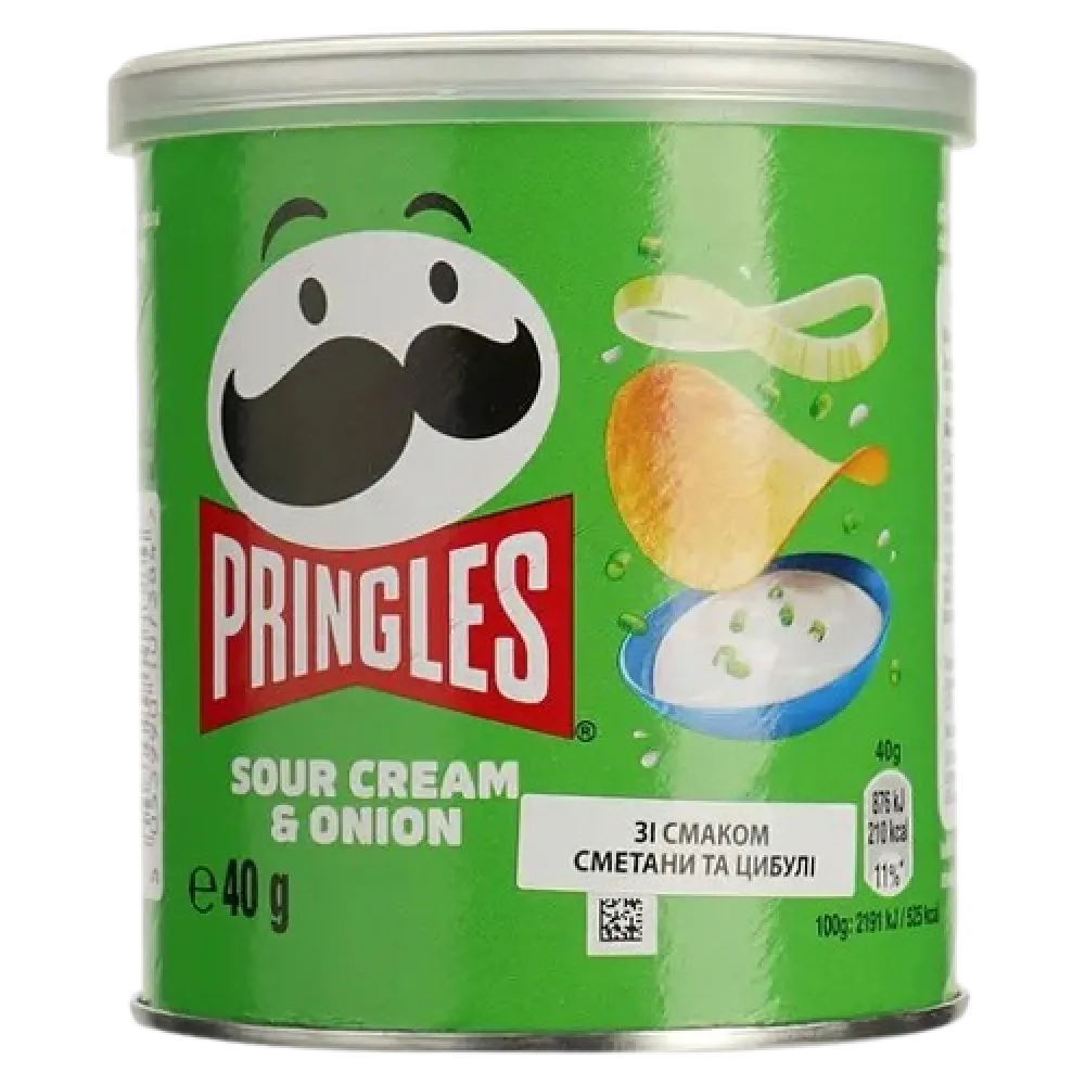 Чипси Pringles смет-циб 40гр  арт. 09143 
