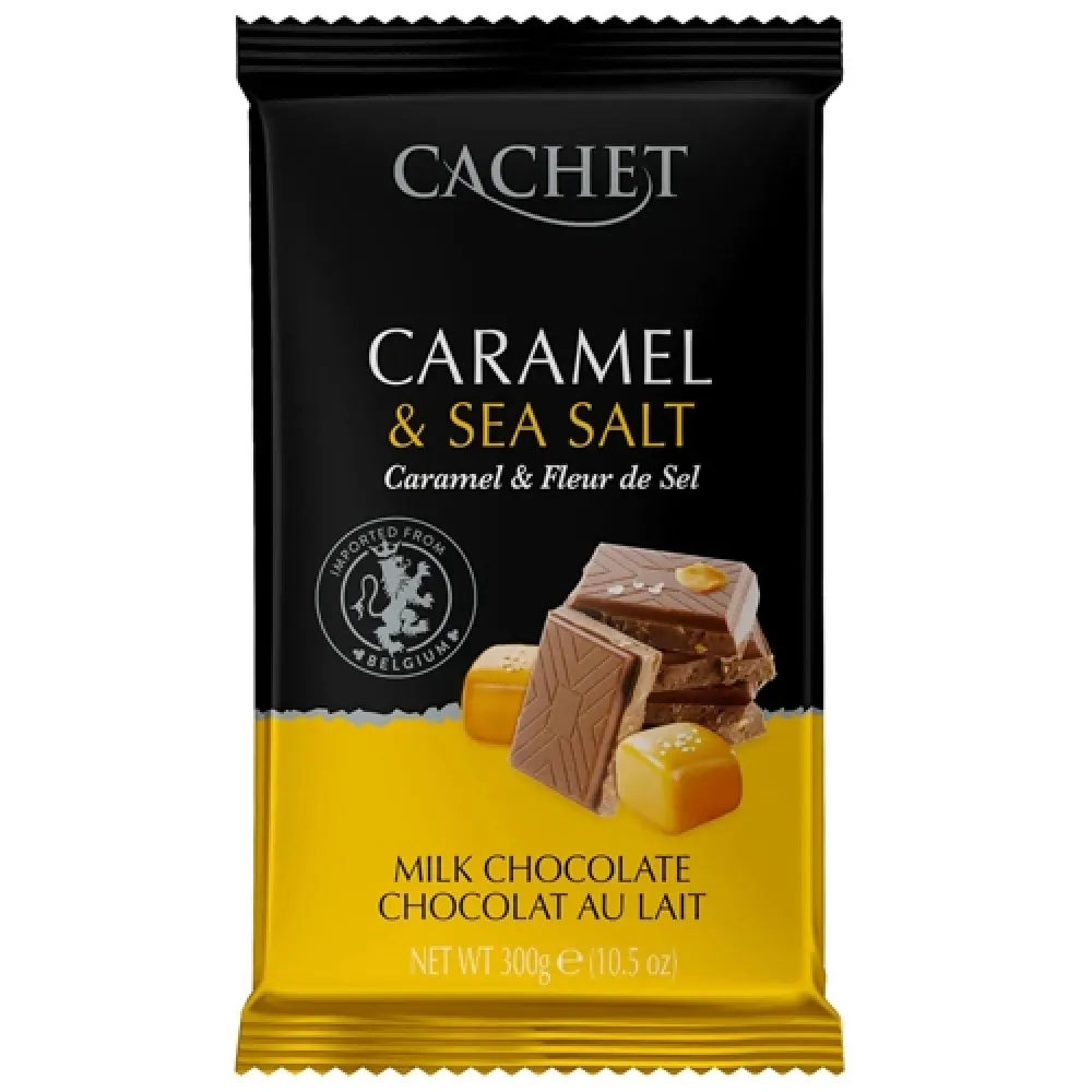 Шоколад Cachet Мол. з сол. карам. 300гр  арт. 07080 