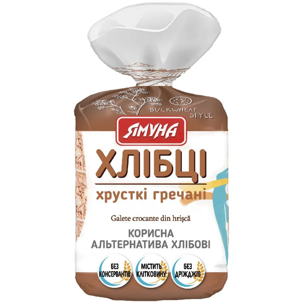 Хлібці Ямуна Гречані 80гр  арт. 07405 