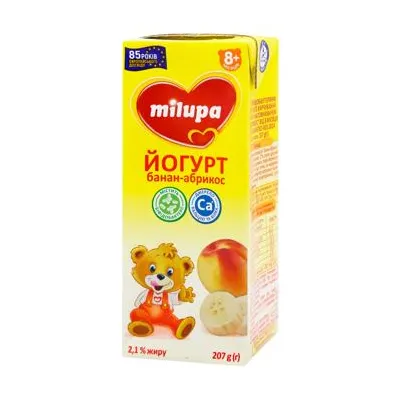 Сирок Milupa Банан-абрикос 207гр  арт. 09169