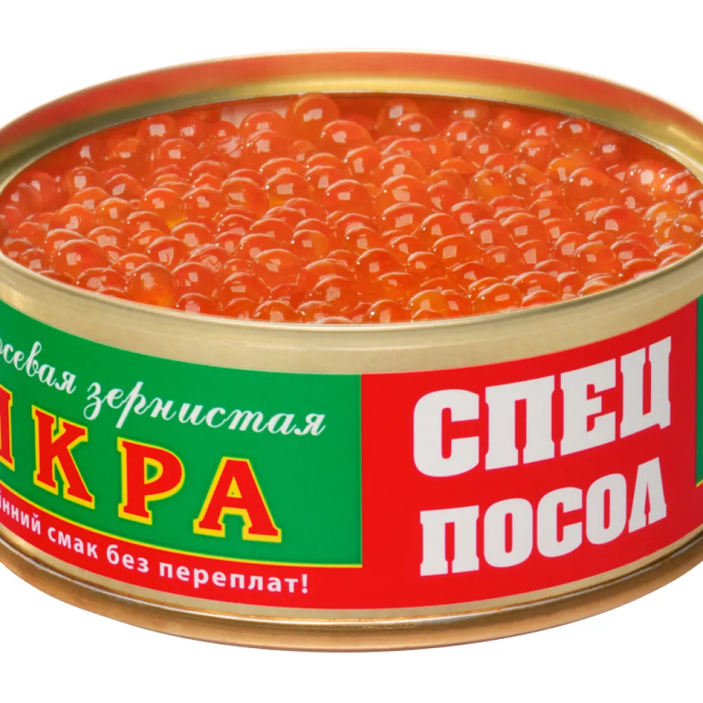 Ікра Спецпосол лососева ж/б 80гр  арт. 01761 
