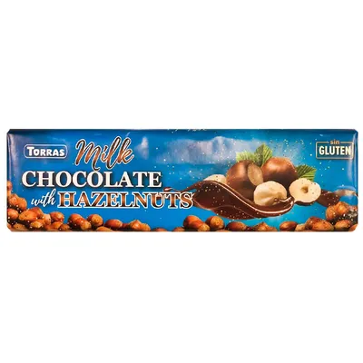 Шоколад Torras Молочний з фундуком 300гр  арт. 07935