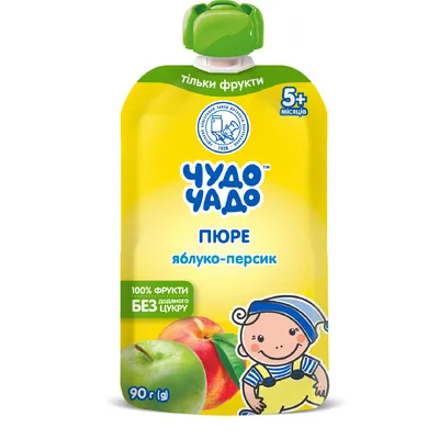 Пюре фруктове Чудо Чадо Ябл-перс. 90гр  арт. 06613