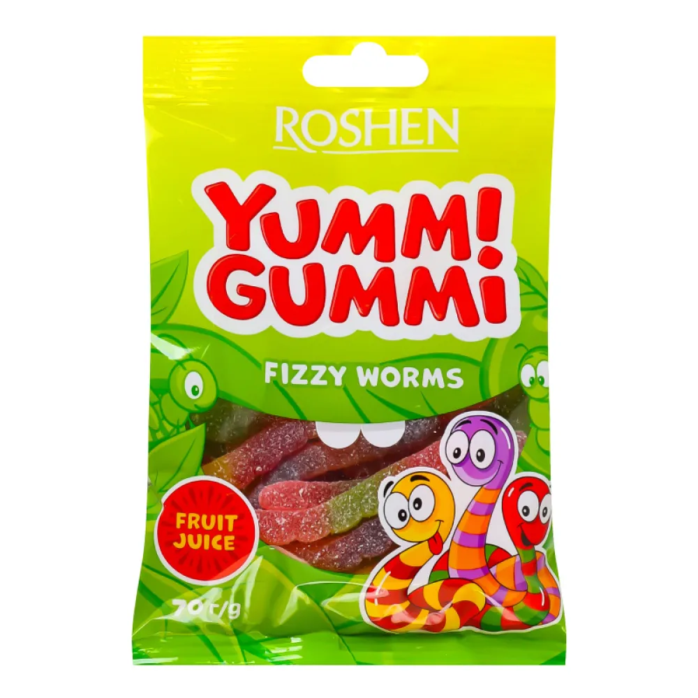 Желейна цукерка Yummi Gummi Fizzy Акц. 70гр  арт. 09885 