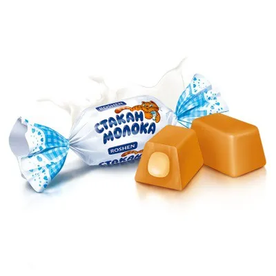 Цукерки Roshen Ірис Milky Splash (ваг) арт. 08131