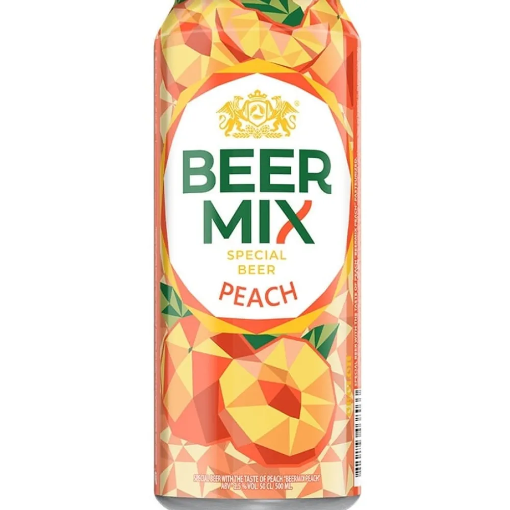 Пиво Beer Mix Персик з/б 0,5л  арт. 07924 