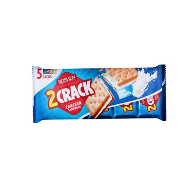 Крекер Roshen 2 Crack Молочно-Ванільний 190гр  арт. 03568
