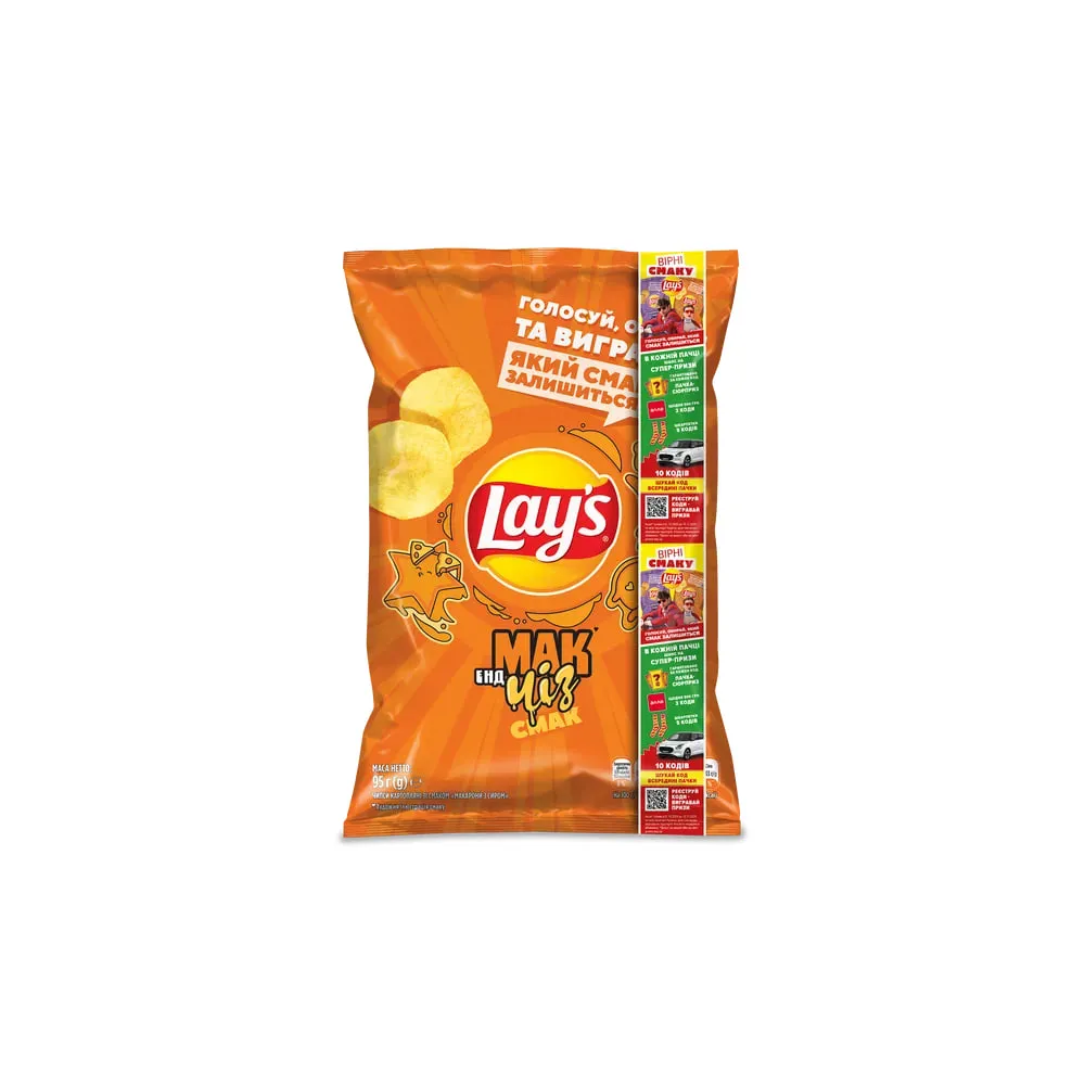 Чипси Lay's Макарони з сиром 95гр  арт. 09660 