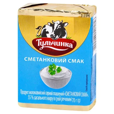Сир плав. Тульчинка Смет.смак 70гр  арт. 03955