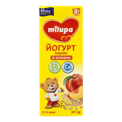 Йогурт Milupa перс-злаки 207гр  арт. 07797