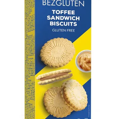 Печиво Bezgluten Toffee Sendwich б/гл 200гр  арт. 08804