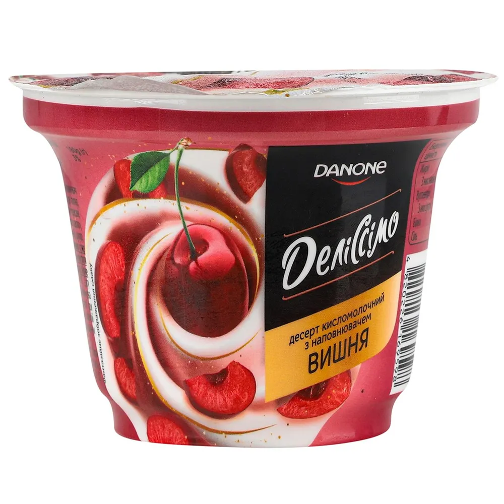 Десерт Danone Деліссімо вишня 180гр  арт. 08212 