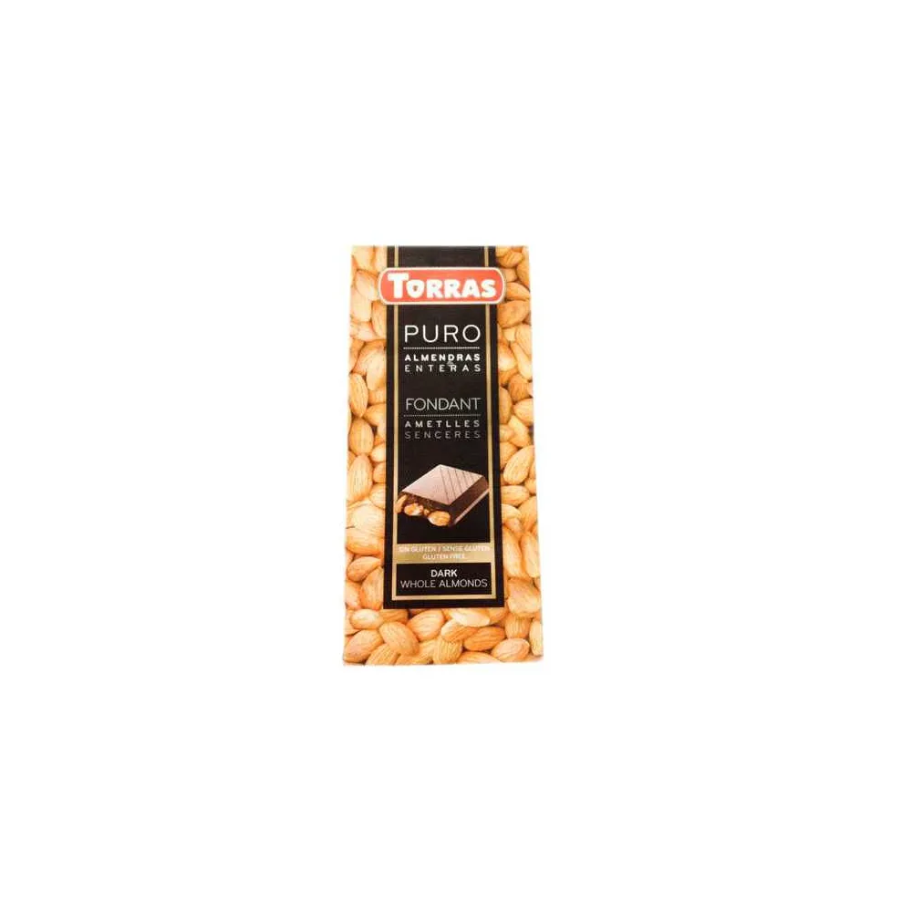 Шоколад Torras Dark Whole Almonds 200гр  арт. 06359 