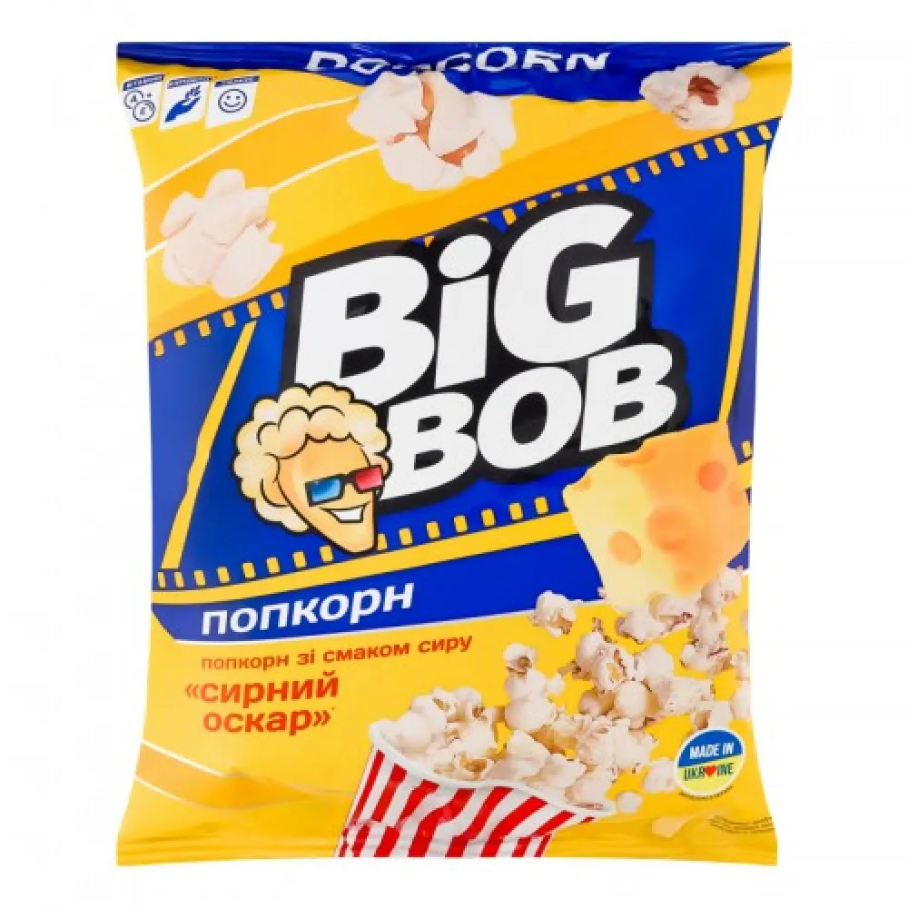 Попкорн Big Bob Сирний Оскар 80гр  арт. 08620 