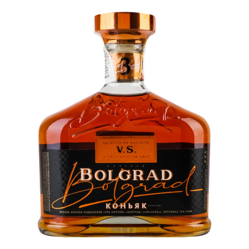 Коньяк Bolgrad 3* 0.5л  арт. 00324 