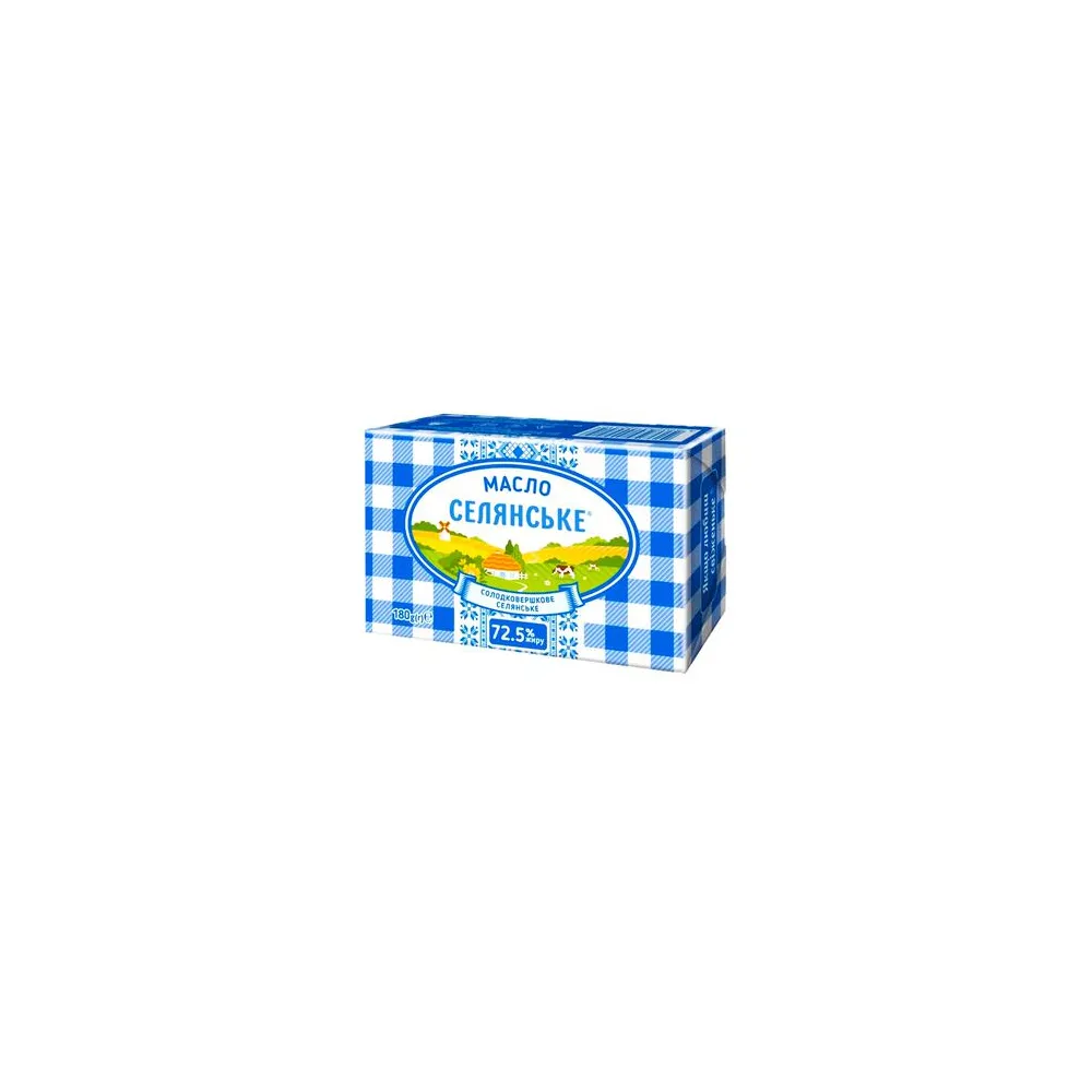 Масло Селянське безлакт. 72.5% 180гр  арт. 05216 