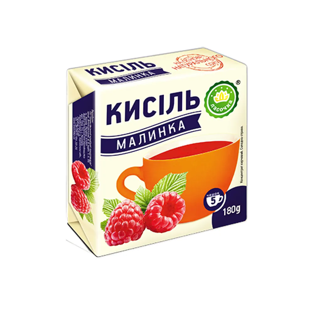 Кисіль Ласочка Малина брикет 180гр  арт. 08990 