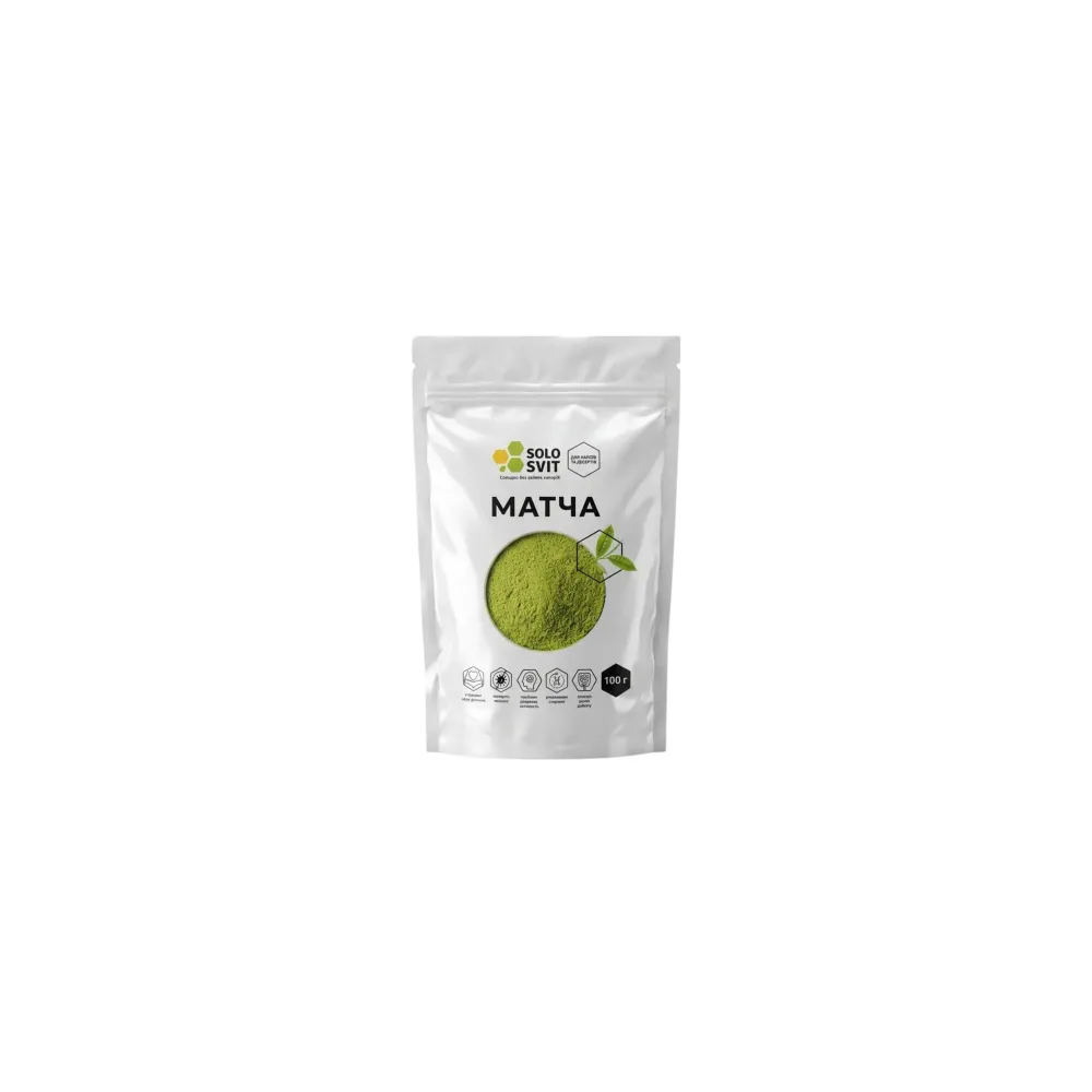 Чай Матча SoloSvit 100гр  арт. 10013 