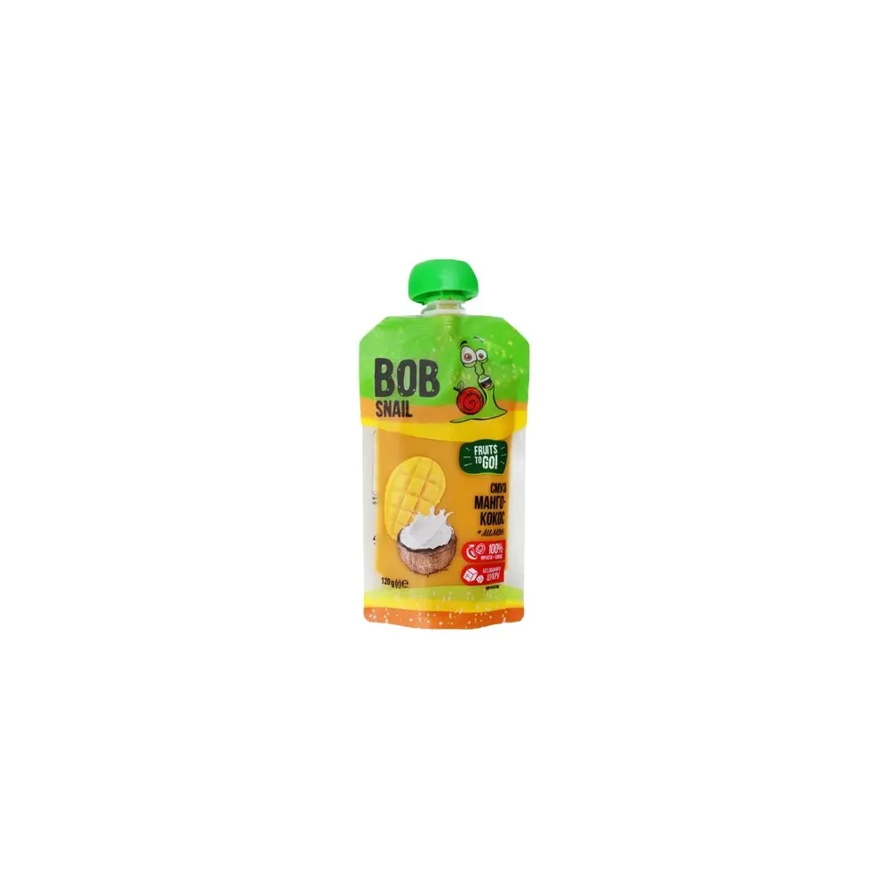 Смузі Bob Snail Манго-кокос 120гр  арт. 09704 