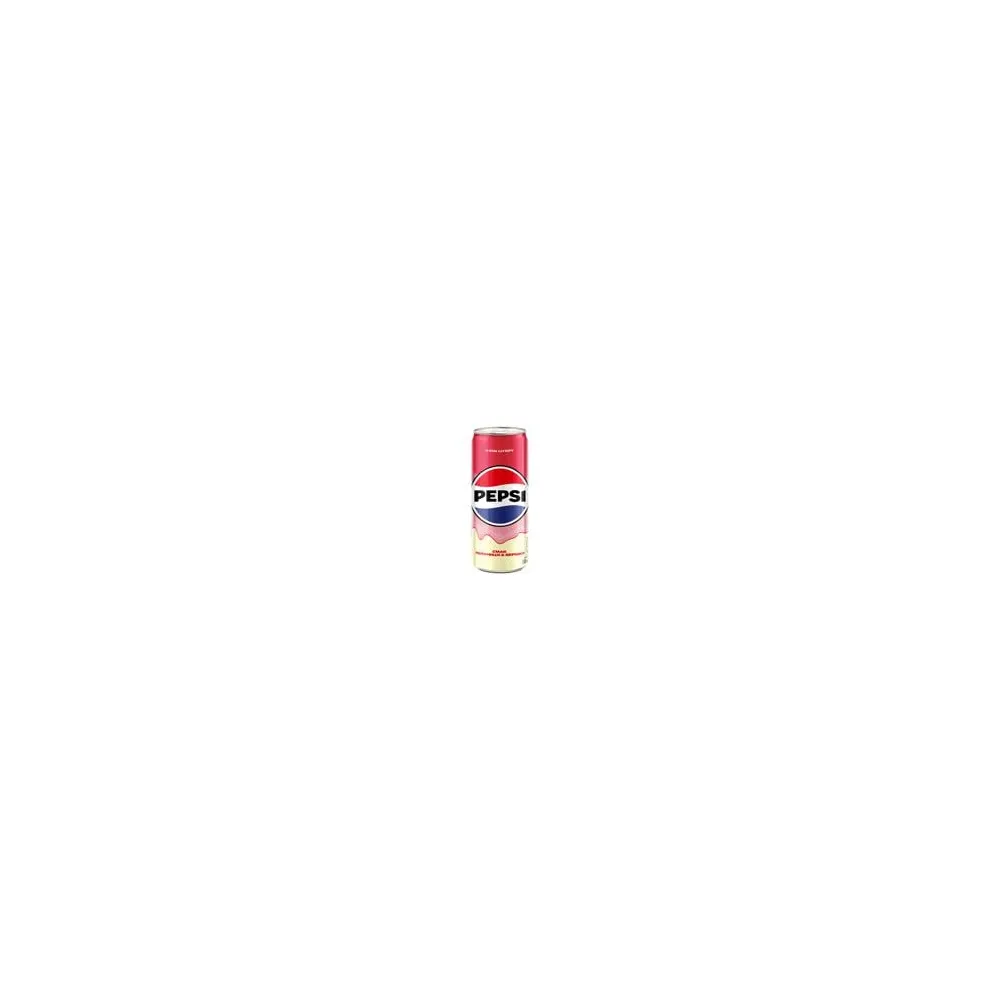 Напій газований Pepsi Полуниця-вершки з/б 0,33л  арт. 10816 