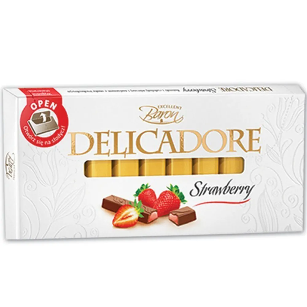 Шоколад Delicadore Полуниця 200гр  арт. 07219 