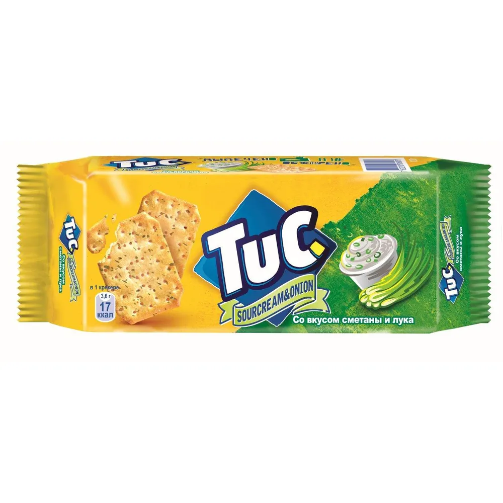 Крекер TUC Солоний  смет-зел. 100гр  арт. 07689 