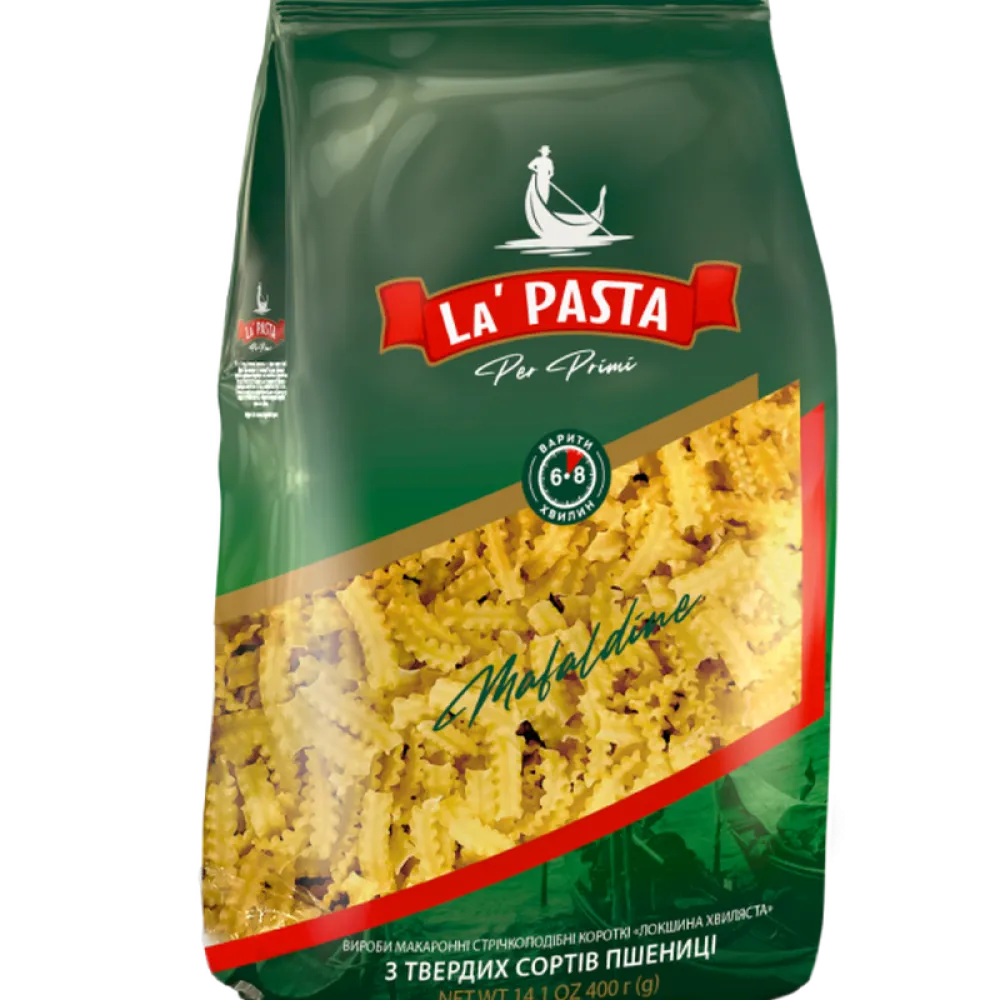 Макарони La Pasta Локшина хвиляста 400гр  арт. 06725 