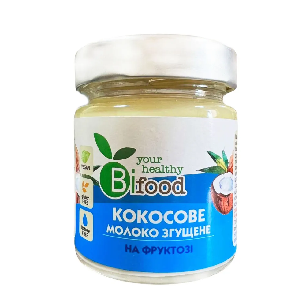 Згущене молоко BIfood Кокосове на фруктозі 240гр  арт. 05957 