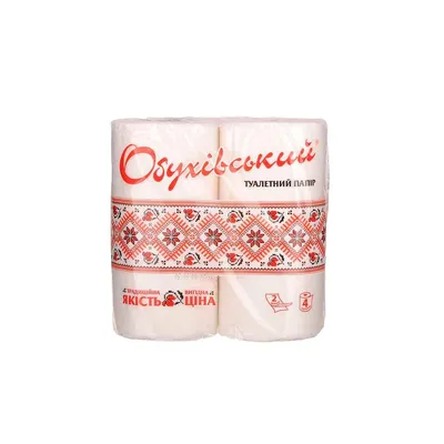 Туал.папір Обухів 2шар. 4 рул. 4рул.  арт. 07829
