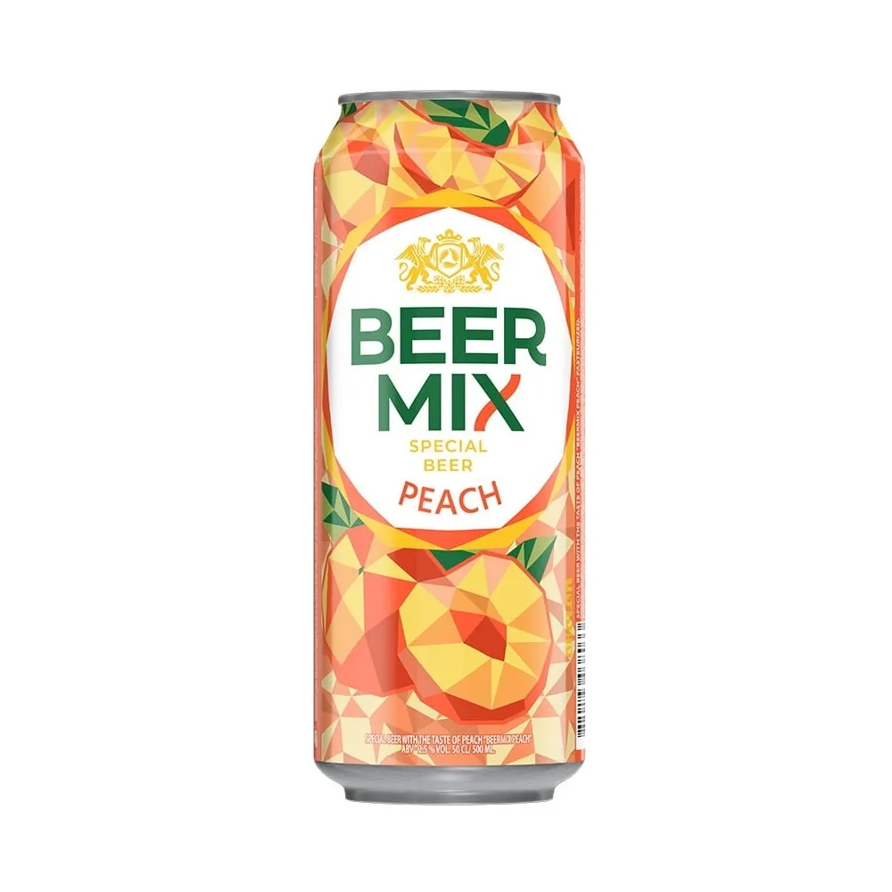 Пиво Beer Mix Персик з/б 0,5л  арт. 07924 