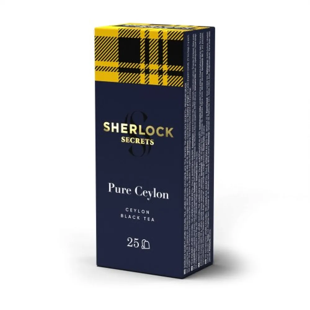 Чай Sherlock Pure Ceylon 25пак 50гр  арт. 09004 
