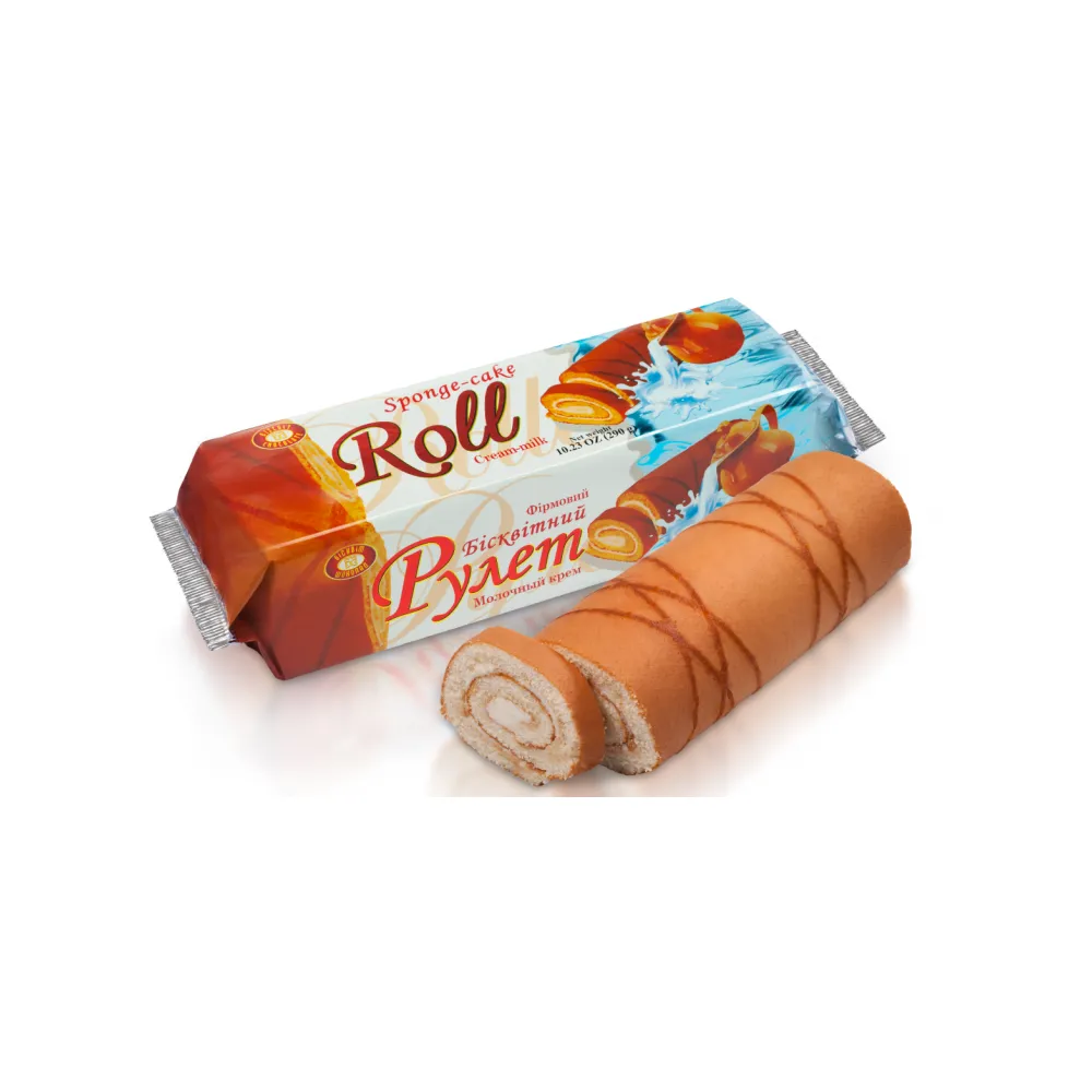 Рулет ХБФ Крем-молоко 290гр  арт. 08393 