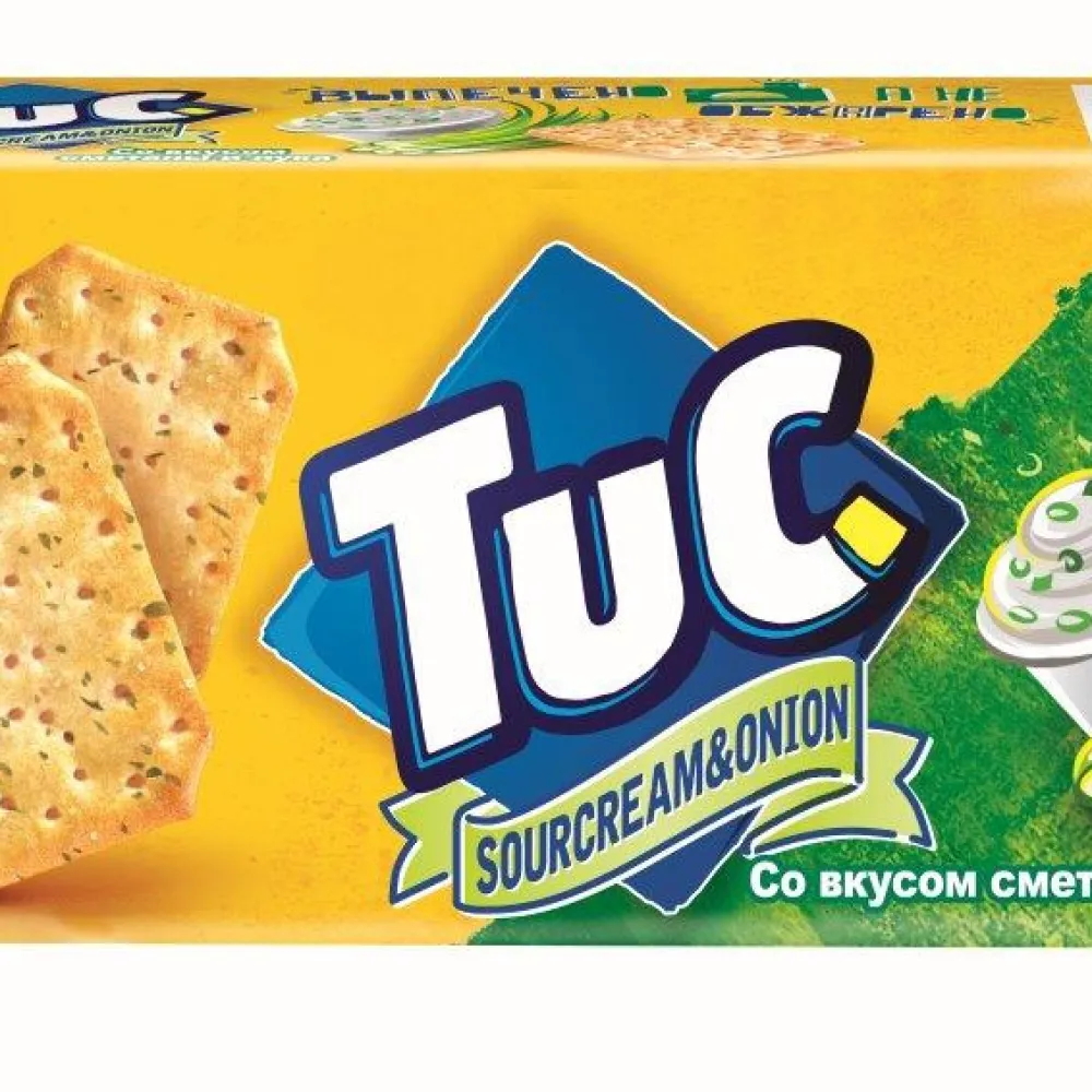 Крекер TUC Солоний  смет-зел. 100гр  арт. 07689 