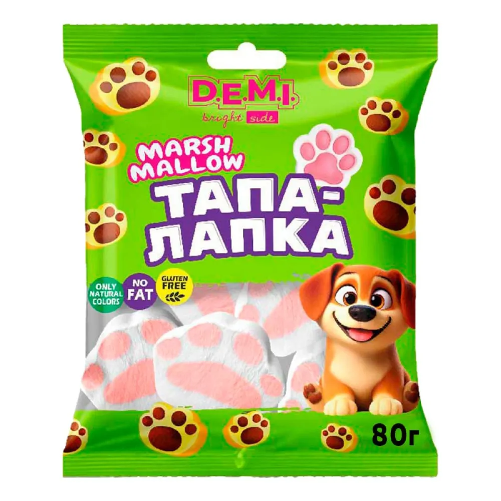 Маршмелоу D.E.M.I. Тапа-лапка 80гр  арт. 08896 