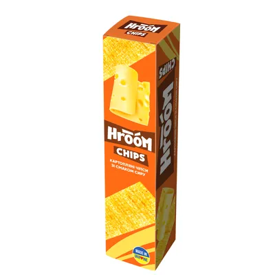 Чипси Hroom пластинки Сир 50гр  арт. 00603