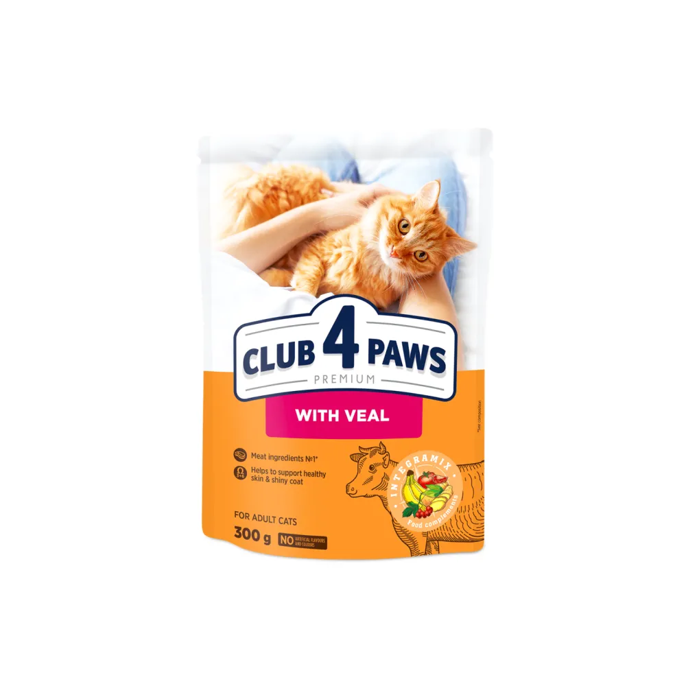 Сухий корм для котів Club 4 Paws Яловичина 300гр  арт. 08147 