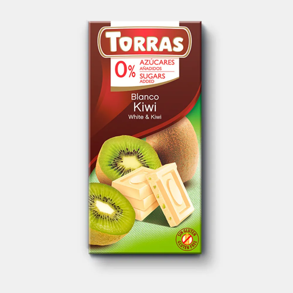 Шоколад Torras Ківі б/ц 75гр  арт. 08062 