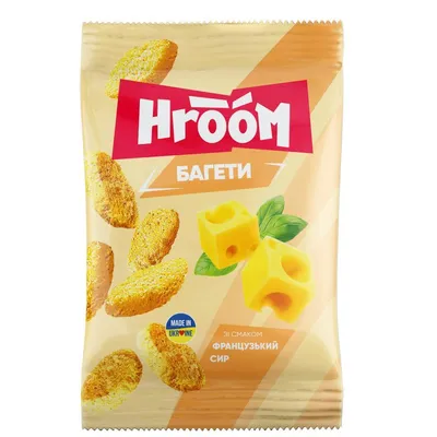 Сухарики Hroom баг.Франц.сир 60гр  арт. 06699