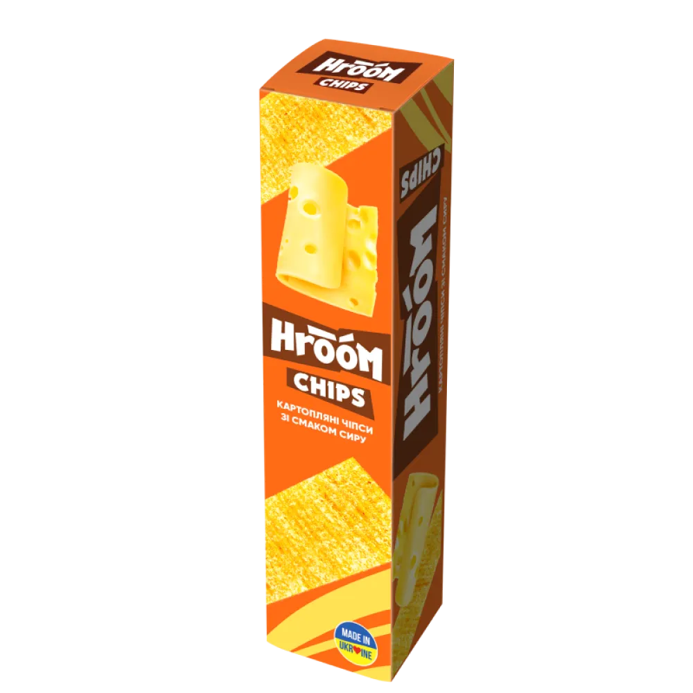 Чипси Hroom пластинки Сир 50гр  арт. 00603 
