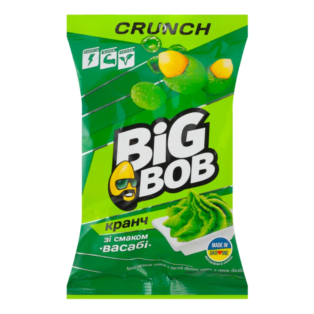Арахіс Big Bob Кранч васабі 90гр  арт. 03832 