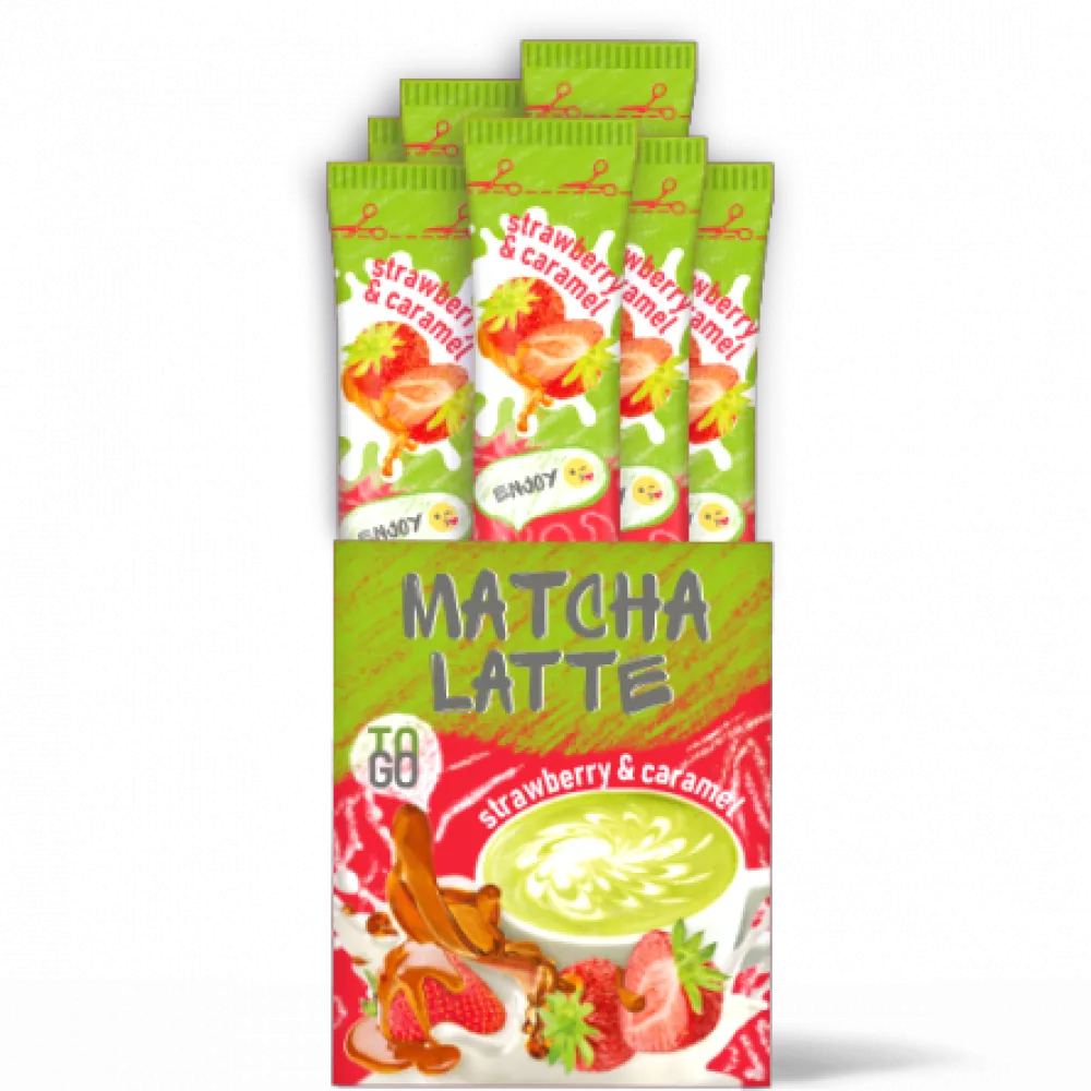 Чай G'tea Матча Лате полуниця-карамель 10гр  арт. 07772 