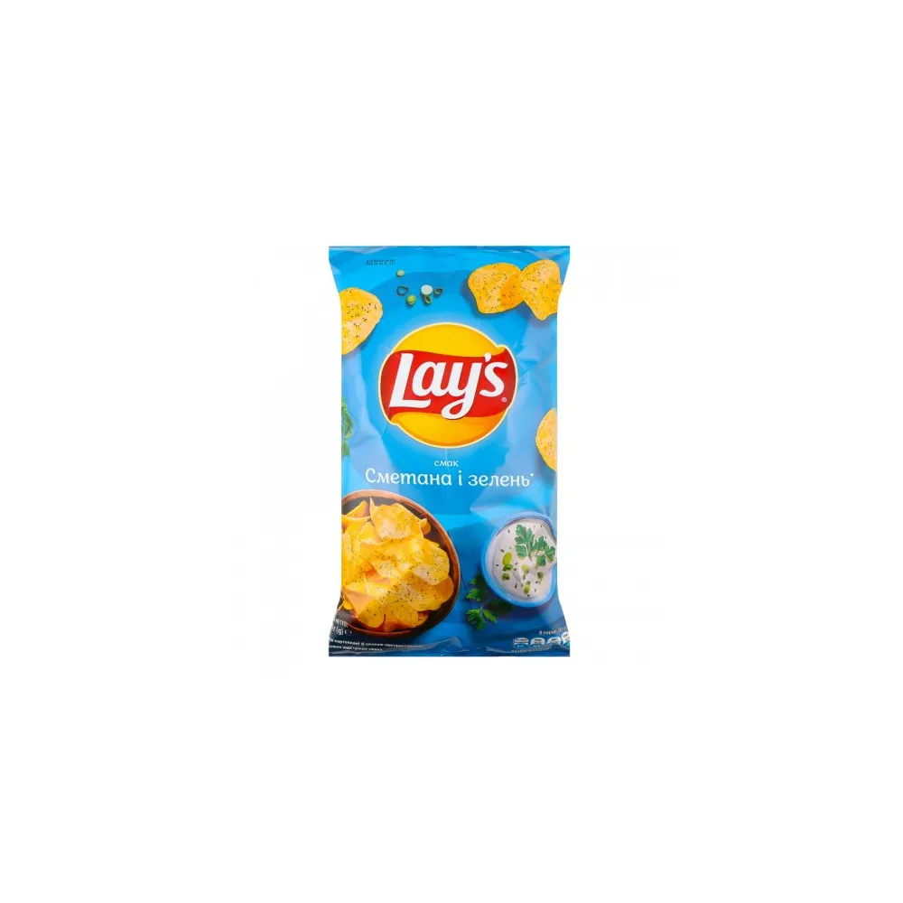 Чипси Lay's смет-зел. 120гр  арт. 06576 