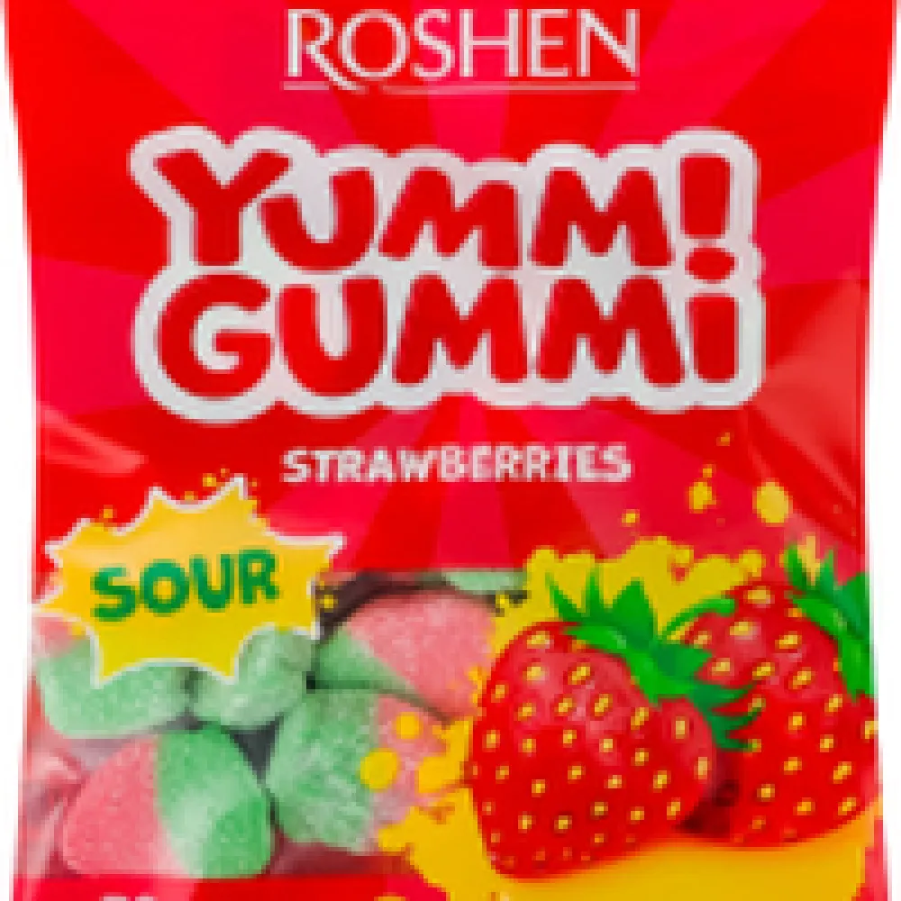 Желейна цукерка Yummi Gummi Strawberries 70гр  арт. 07785 