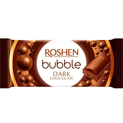 Шоколад Roshen Пористий екстрачорний 80гр  арт. 04435