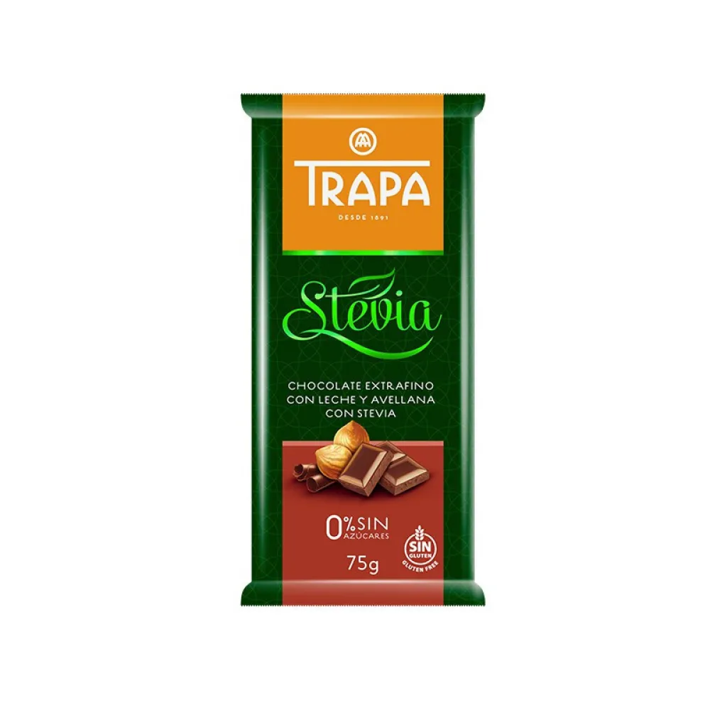 Шоколад Trapa Stevia Фундук 0% 75гр  арт. 07934 