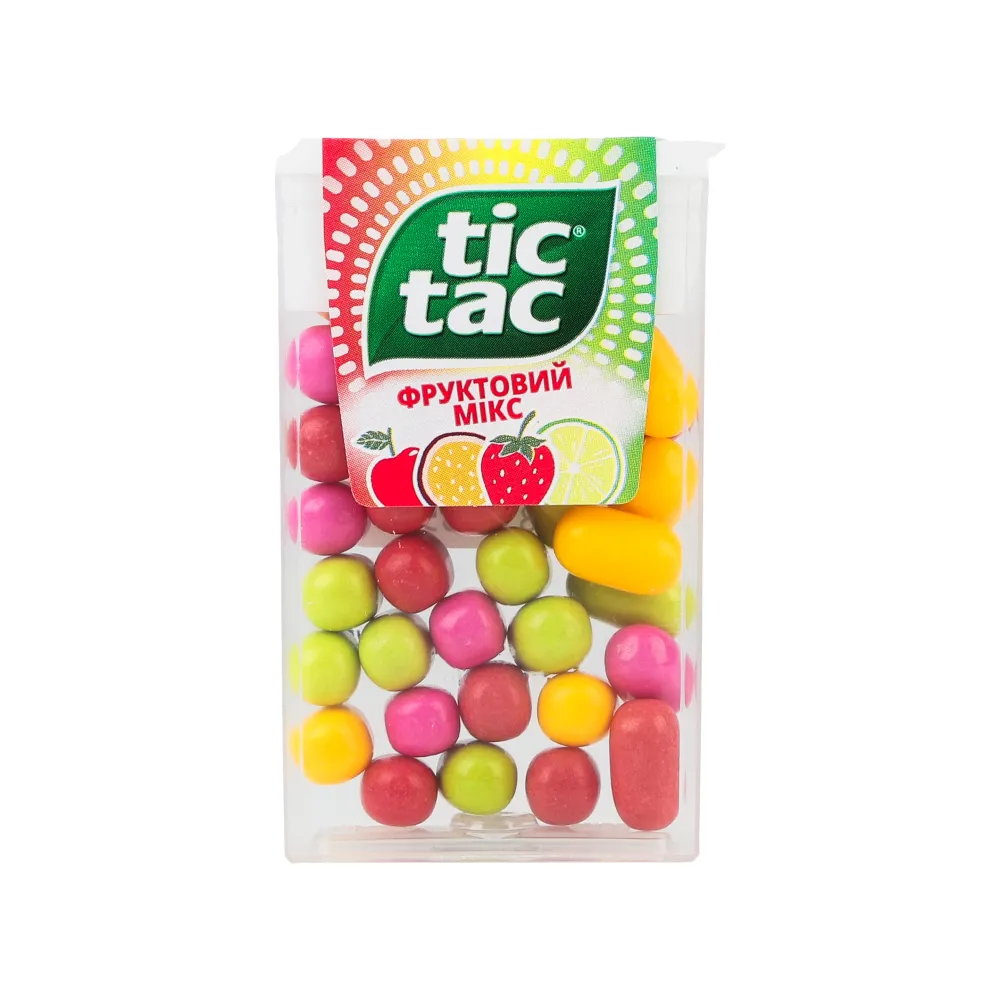 Драже Tic Tac фрукт.мікс 18гр  арт. 02165 