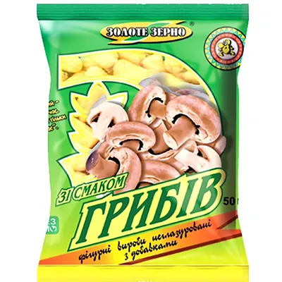 Кукурудзяні палички Золоте Зерно Гриби 60гр  арт. 01142