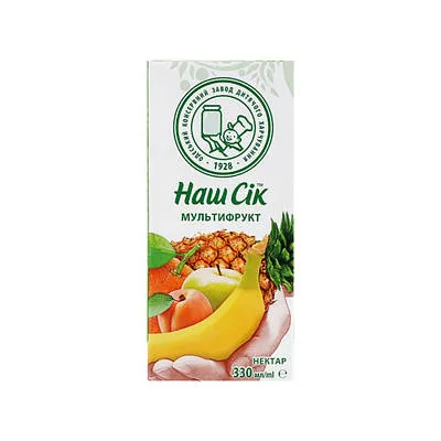 Сік Наш Сік мультифр. 0,33л  арт. 07052